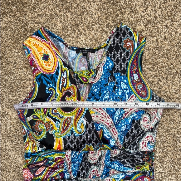 George Sundress Blue (multicolour) Asymmetrical Cocktail Women's Size M - Picture 13 of 14